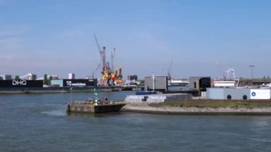 Rotterdam, Netherlands - April 28, 2022: DHG group is a logistics real estate specialists 