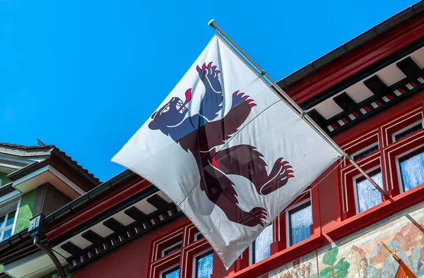 Appenzell Suiza Mayo 2022 Bandera Del Cantón Appenzell Innerrhoden Suiza — Foto de Stock