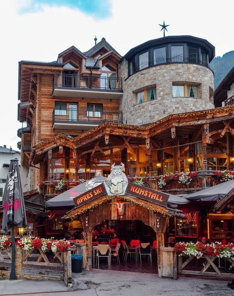 Ischgl Austria July 2022 Ski Bar Restaurant Kuhstall — Stock Photo, Image