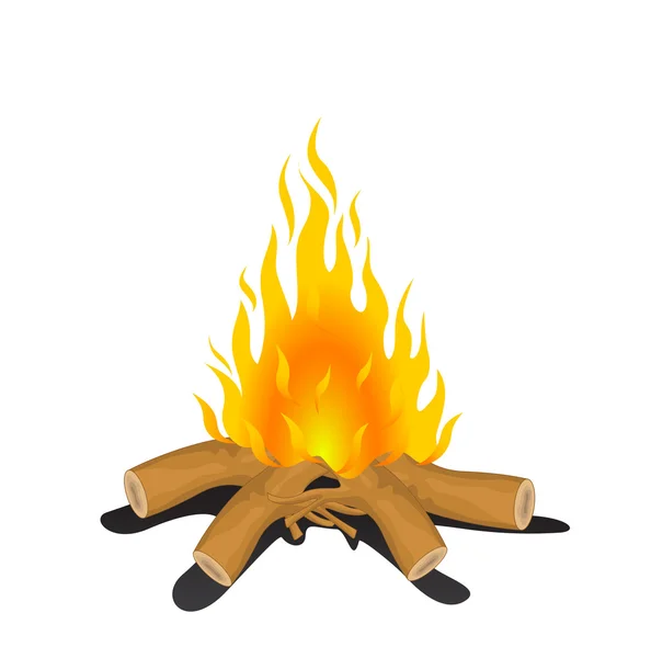 Campfire Vector — Stock Vector