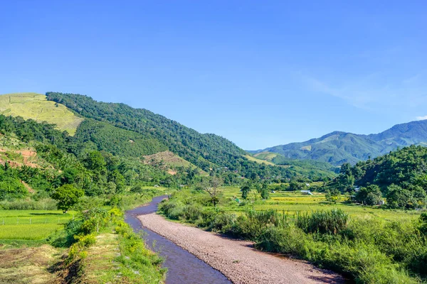 Wasserfluss Aus Dem Fluss Der Heimatstadt Von Sapan Norden Thailands — Stockfoto