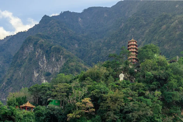 Beautiful Scenic Pagoda Mountain Tianfeng Tianxiang Taroko Hualien Taiwan —  Fotos de Stock