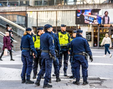 İsveç 'in merkezi Stockholm' de düzenlenen Rusya 'nın Ukrayna işgaline karşı Beyaz Rusya protestosu.