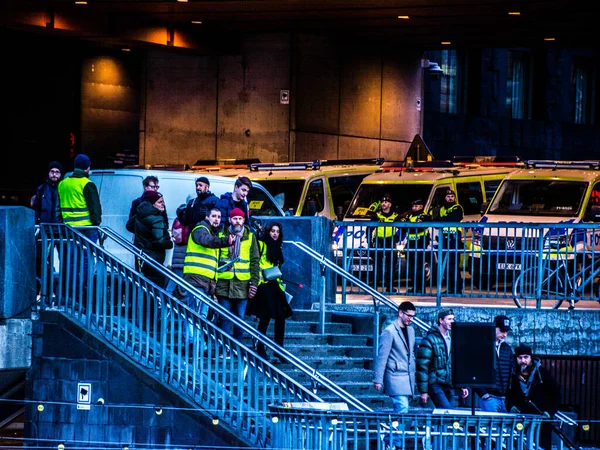 Protestera Stockholm Sverige Mot Den Ryska Aggressionen Och Putins Och — Stockfoto
