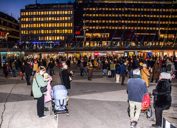 Protesta Estocolmo Suecia Contra Agresión Rusa Guerra Putins Bielorrusia Contra — Foto de Stock