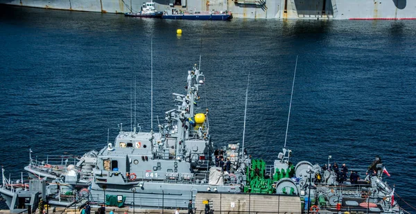 Nato Armada Centrum Sztokholmu Szwecja Przed Rozpoczęciem Gry Wojennej Morzu — Zdjęcie stockowe