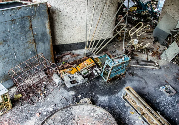 Były Radziecki System Radarowy Umieszczony Ukrainie Rejonie Czarnobyla Ten System — Zdjęcie stockowe