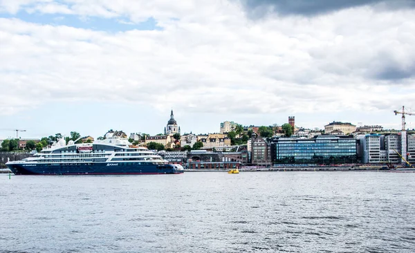 Bateau Croisière Champlain Dans Port Stockholm Suède — Photo