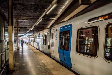 Stockholm, İsveç 'teki C30 adlı metro treninin son modeli..