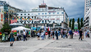 ABD ve NATO 'ya karşı 4 Temmuz' da Stockholm, İsveç 'te protesto.