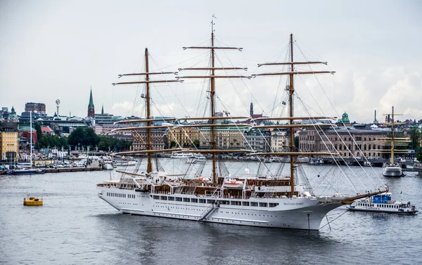 Sailing Ship Sea Cloud Spirit Stockholm Sweden — Fotografia de Stock