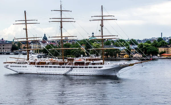 Ιστιοπλοϊκό Sea Cloud Spirit Στη Στοκχόλμη Σουηδία — Φωτογραφία Αρχείου