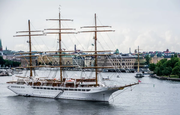 Ιστιοπλοϊκό Sea Cloud Spirit Στη Στοκχόλμη Σουηδία — Φωτογραφία Αρχείου