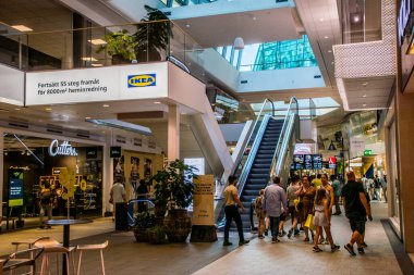 Stockholm, İsveç 'teki merkez alışveriş merkezindeki IKEA mağazası.