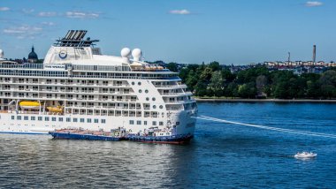 Cruise ship The World in Stockholm, Sweden