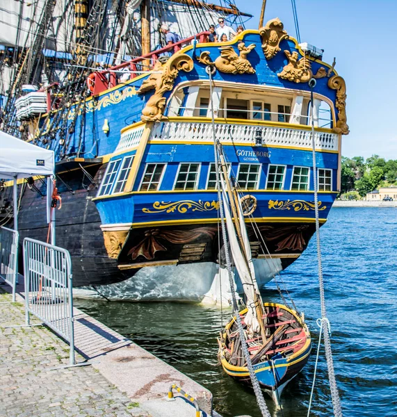 Sailing Ship Ostindiefaranden Gotheborg Stockholm Sweden Trip Asia —  Fotos de Stock