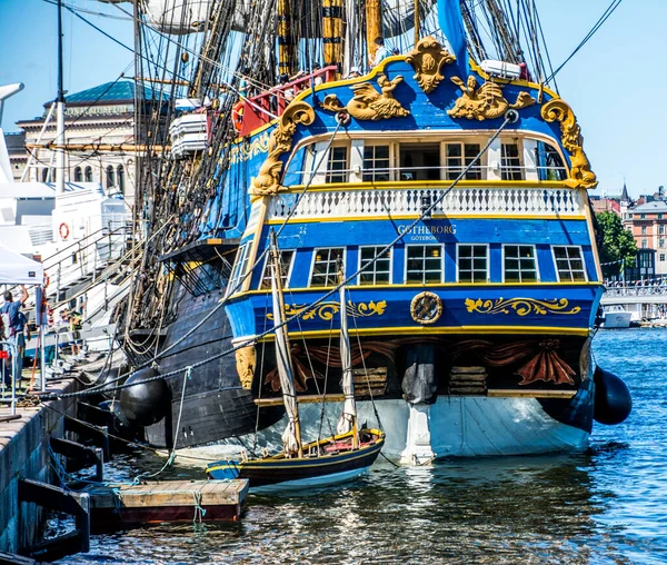 Sailing Ship Ostindiefaranden Gotheborg Stockholm Sweden Trip Asia — ストック写真