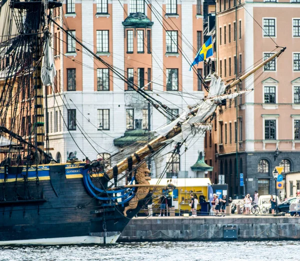 Sailing Ship Ostindiefaranden Gotheborg Stockholm Sweden Trip Asia — Fotografia de Stock
