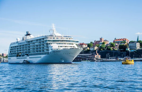 Výletní Loď Svět Stockholmu Švédsko — Stock fotografie