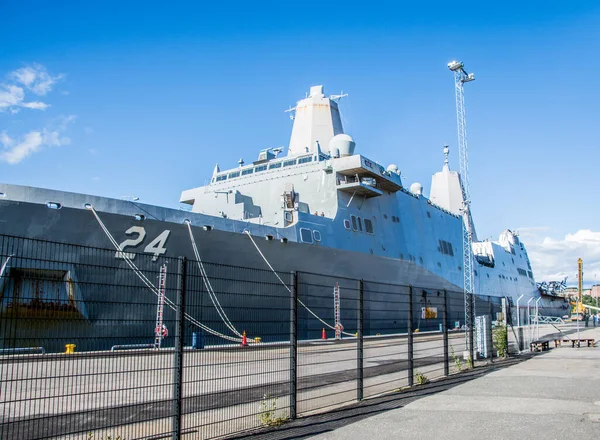 Usa Warship Uss Arlington Stockholm Sweden — 스톡 사진
