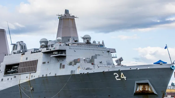 Usa Warship Uss Arlington Stockholm Sweden — Foto Stock