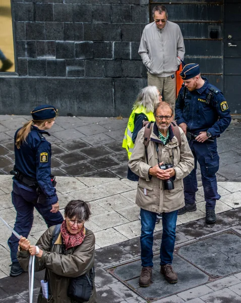 Маніфест Звільнення Джуліана Ассанжа Язниці Маніфест Який Відбувся Центрі Стокгольма — стокове фото