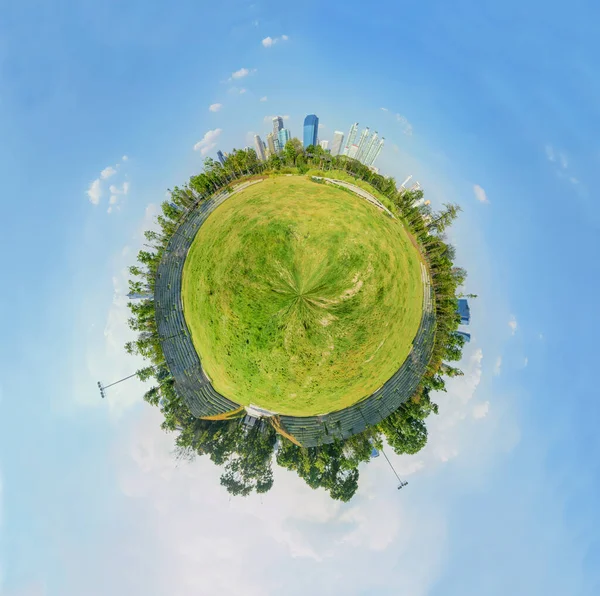 360 Panorama Veřejného Parku Ořezovou Dráhu Uvnitř Kruh Panorama Veřejného — Stock fotografie