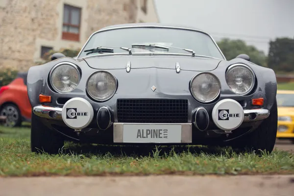 Cobreces Spain August 2021 Public Car Show Grey Alpine A110 — Stock Photo, Image