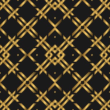 Altın Lüks Kusursuz Şablon. Duvar Kağıdı, Davetiye, Yazdırma Sanatı, Vektör Arkaplanı için Klasik Konsept Uygun