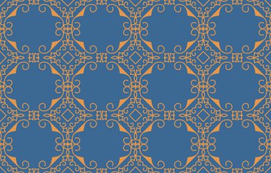 Süslü Şatafatlı Kusursuz Şablon. Duvar Kağıdı, Davetiye, Yazdırma Sanatı, Vektör Arkaplanı için Klasik Konsept Uygun