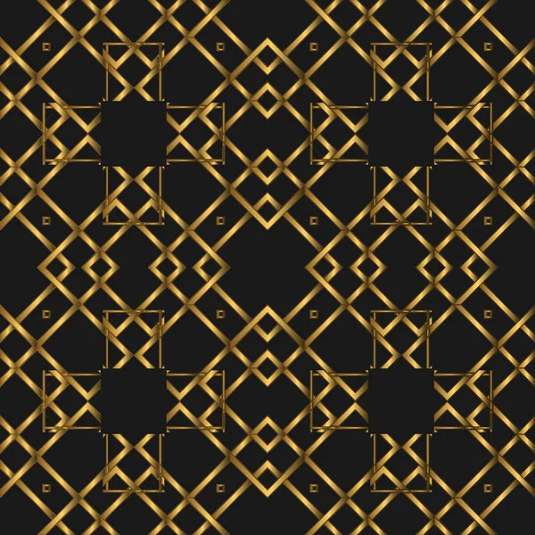 Goldene Luxuriöse Nahtlose Muster Vintage Konzept Geeignet Für Tapete Karte — Stockvektor