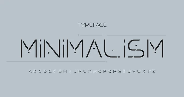 Elegant Modern Alfabet Sans Serif Lettertype Sans Serieftypografie Met Modern — Stockvector