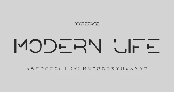 Elegant Modern Alfabet Sans Serif Lettertype Sans Serieftypografie Met Modern — Stockvector