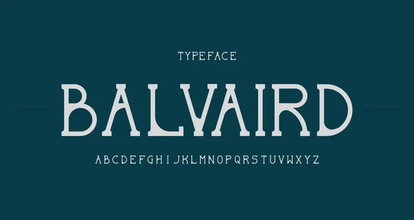 Elegant Modern Alfabet Serif Lettertype Serieftypografie Met Modern Minimalistisch Concept — Stockvector