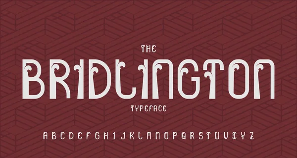 Ročník Moderní Abecedy Písmo Typografie Písma Retro Konceptem Pro Etiketu Royalty Free Stock Ilustrace