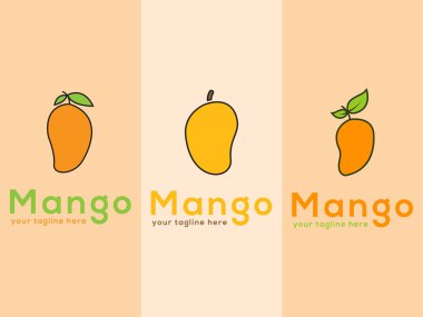 Mango Logo Simgesi Tasarımı Şablon Vektörü Resimlemesi