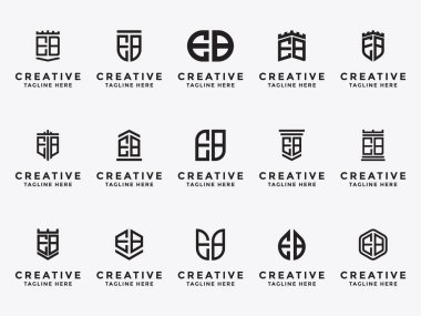 EB İlk Harfler Logosu İlk şablonları Ayarla