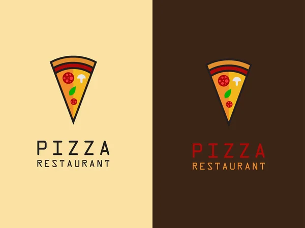 Modèle Conception Icône Logo Pizza Illustration Vectorielle Illustration De Stock