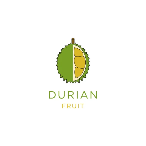 Modèle Créatif Amusant Logo Durian Vecteur Graphismes Vectoriels