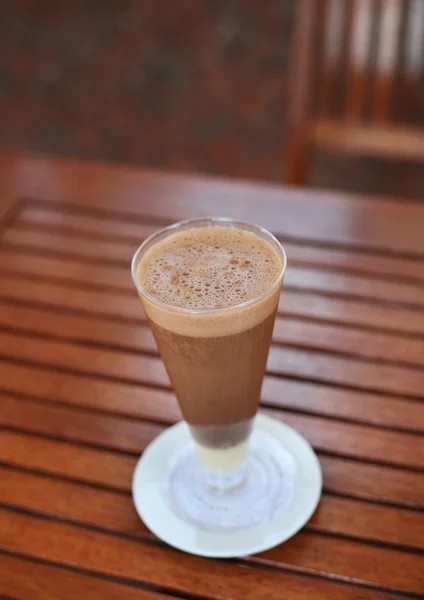 Koude koffie in een glas — Stockfoto