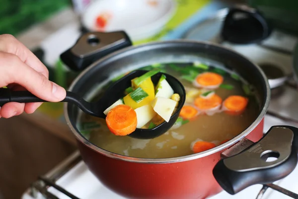 Soupe de légumes saine Photos De Stock Libres De Droits