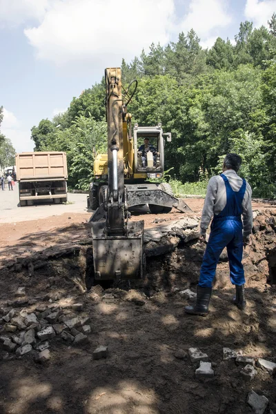 Development of the pit excavator — Stock Photo, Image