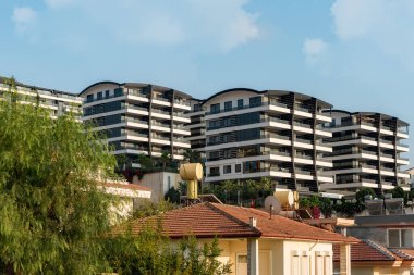 Multi-apartment residential complex in the open air. South Turkey real estate.
