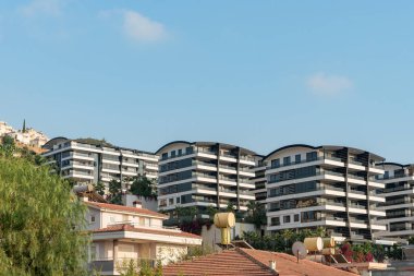 Multi-apartment residential complex in the open air. South Turkey real estate.