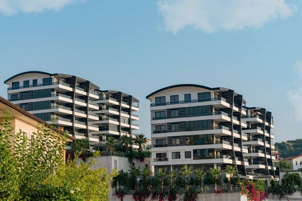 Multi-apartment residential complex in the open air. South Turkey real estate.