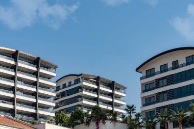 Multi-apartment residential complex in the open air. South Turkey real estate.