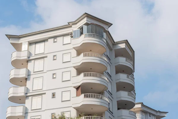 New Modern Residential Building Exterior Sky Architecture Southern Turkey — Stock Photo, Image