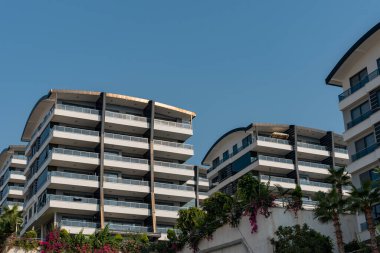 Multi-apartment residential complex in the open air. South Turkey real estate.