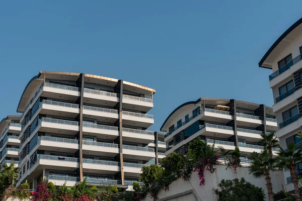 Multi-apartment residential complex in the open air. South Turkey real estate.