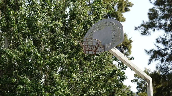 Parque Urbano Tablero Baloncesto — Foto de Stock